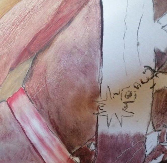 Oil sketch of a Spanish military man from the 19th century