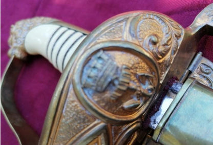 Republic saber for an officer of the Spanish navy