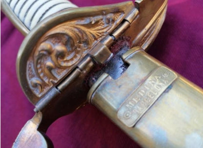 Republic saber for an officer of the Spanish navy