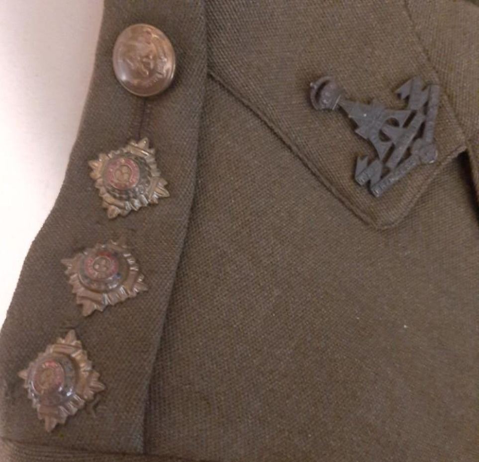 British officer's tunic during the Second World War