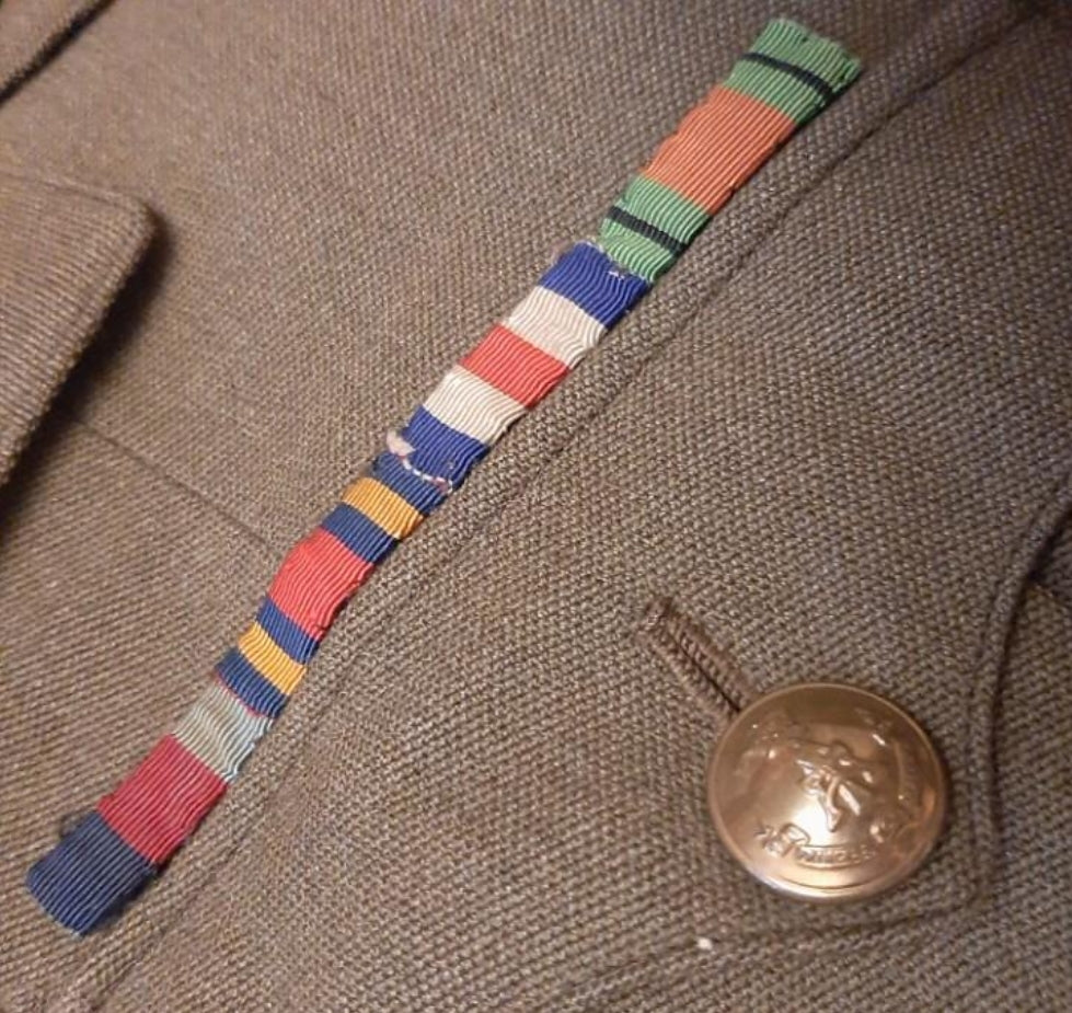 British officer's tunic during the Second World War