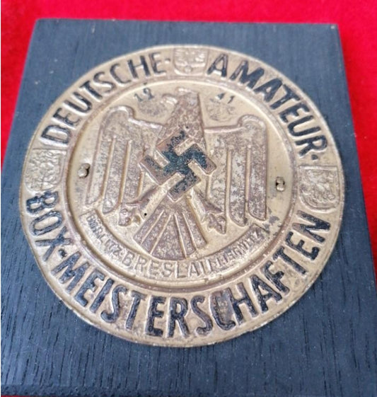 Breslau boxing plaque