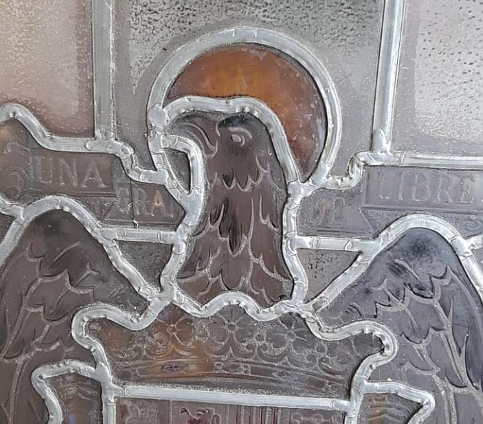 Shield window Spain 1940s