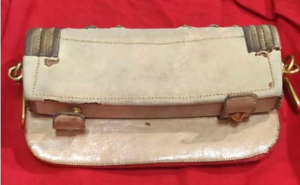 Sabretache del capitán británico 1856 de la unidad de dragones de habilidades técnicas 