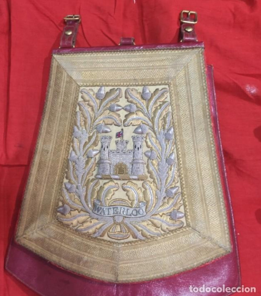 Sabretache del capitán británico 1856 de la unidad de dragones de habilidades técnicas 