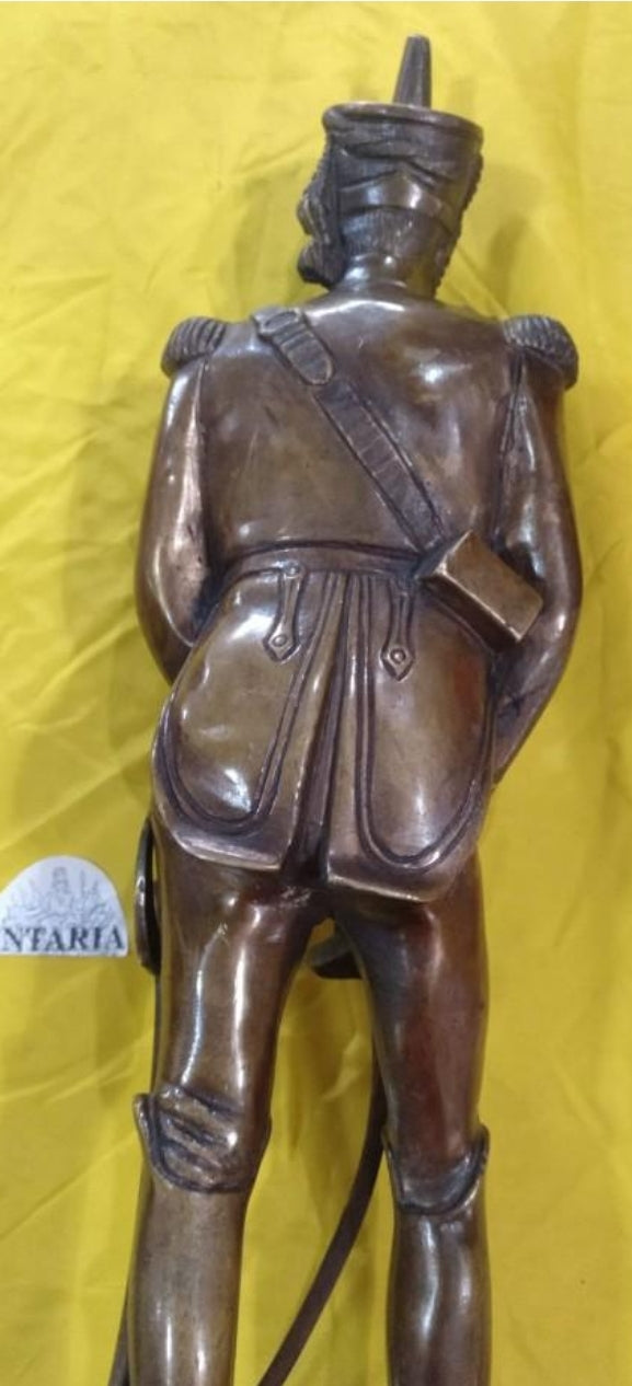 Bronze figure of Grenadier officer of the Argentine army
