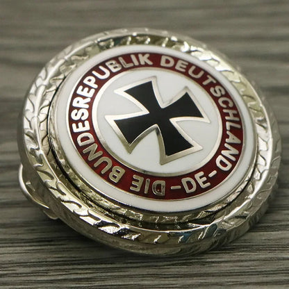 Medalla dorada cruzada de la Segunda Guerra Mundial de Alemania, broche, Pin, emblema, medalla de Metal de alta calidad, álbum, regalos de navidad 